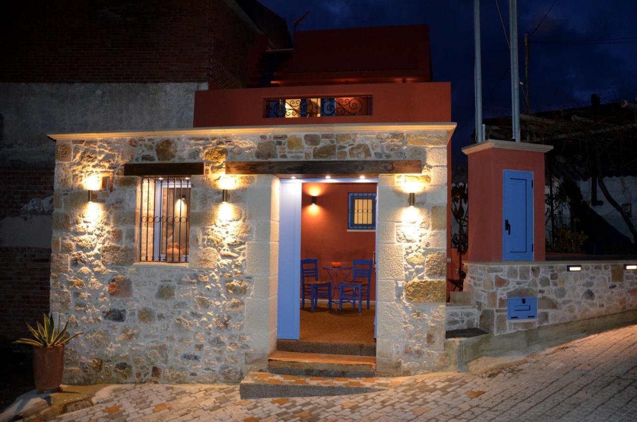 Mouse House With Sea View And Mini Pool Villa Platanias  Luaran gambar