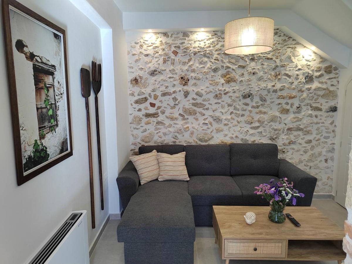 Mouse House With Sea View And Mini Pool Villa Platanias  Luaran gambar