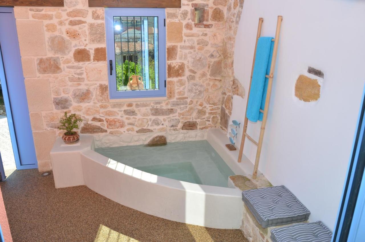 Mouse House With Sea View And Mini Pool Villa Platanias  Luaran gambar