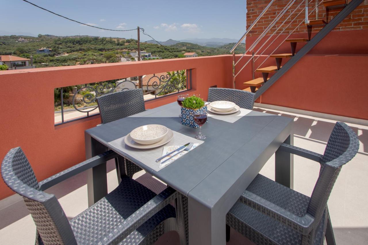 Mouse House With Sea View And Mini Pool Villa Platanias  Luaran gambar