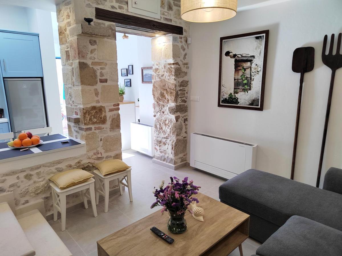 Mouse House With Sea View And Mini Pool Villa Platanias  Luaran gambar