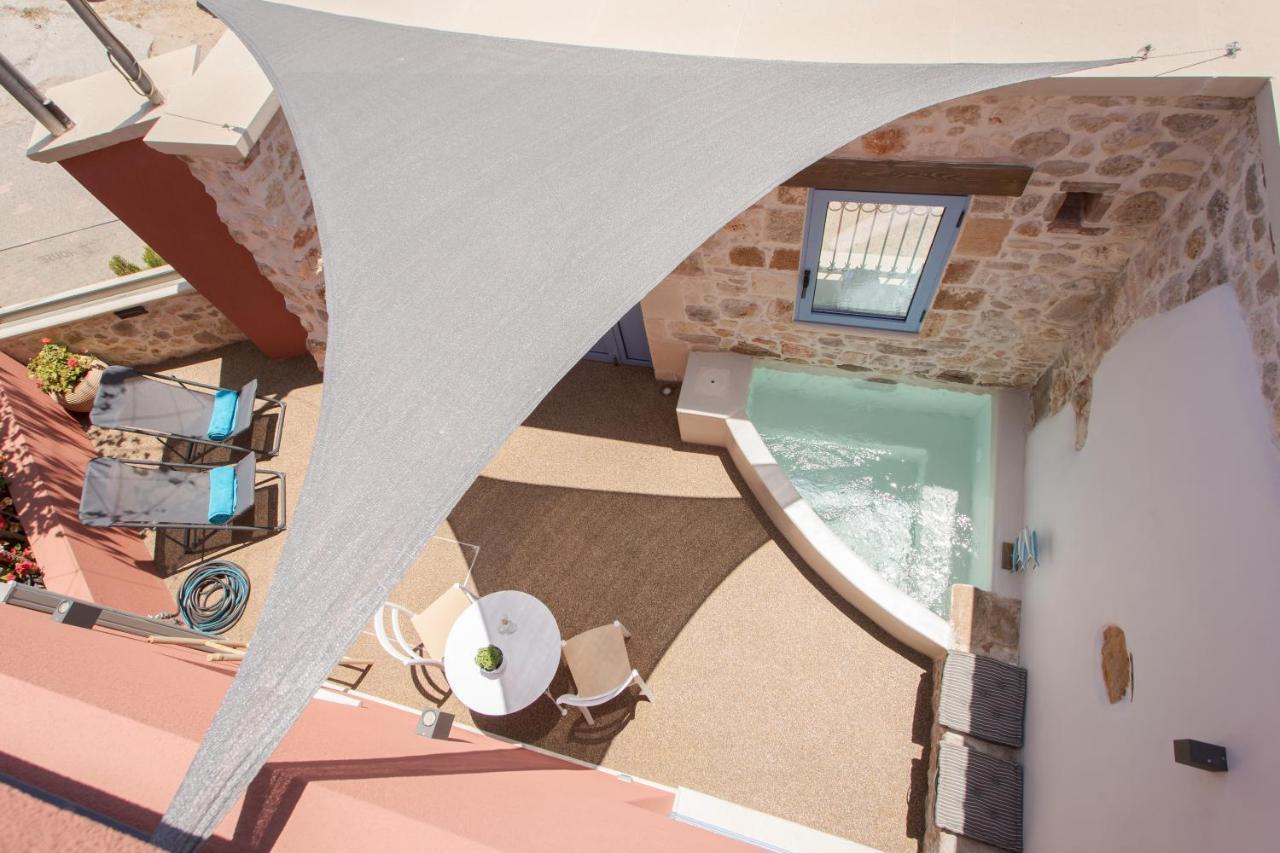 Mouse House With Sea View And Mini Pool Villa Platanias  Luaran gambar