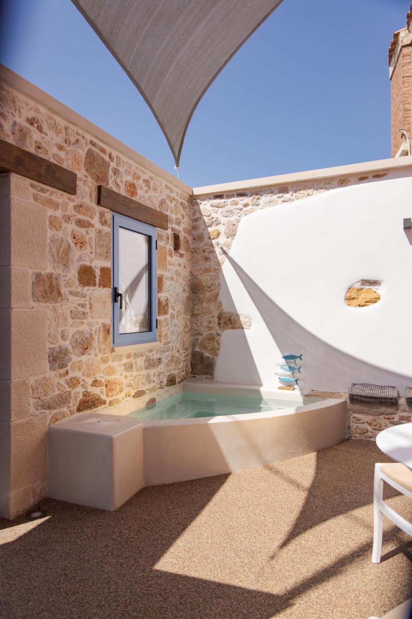Mouse House With Sea View And Mini Pool Villa Platanias  Luaran gambar