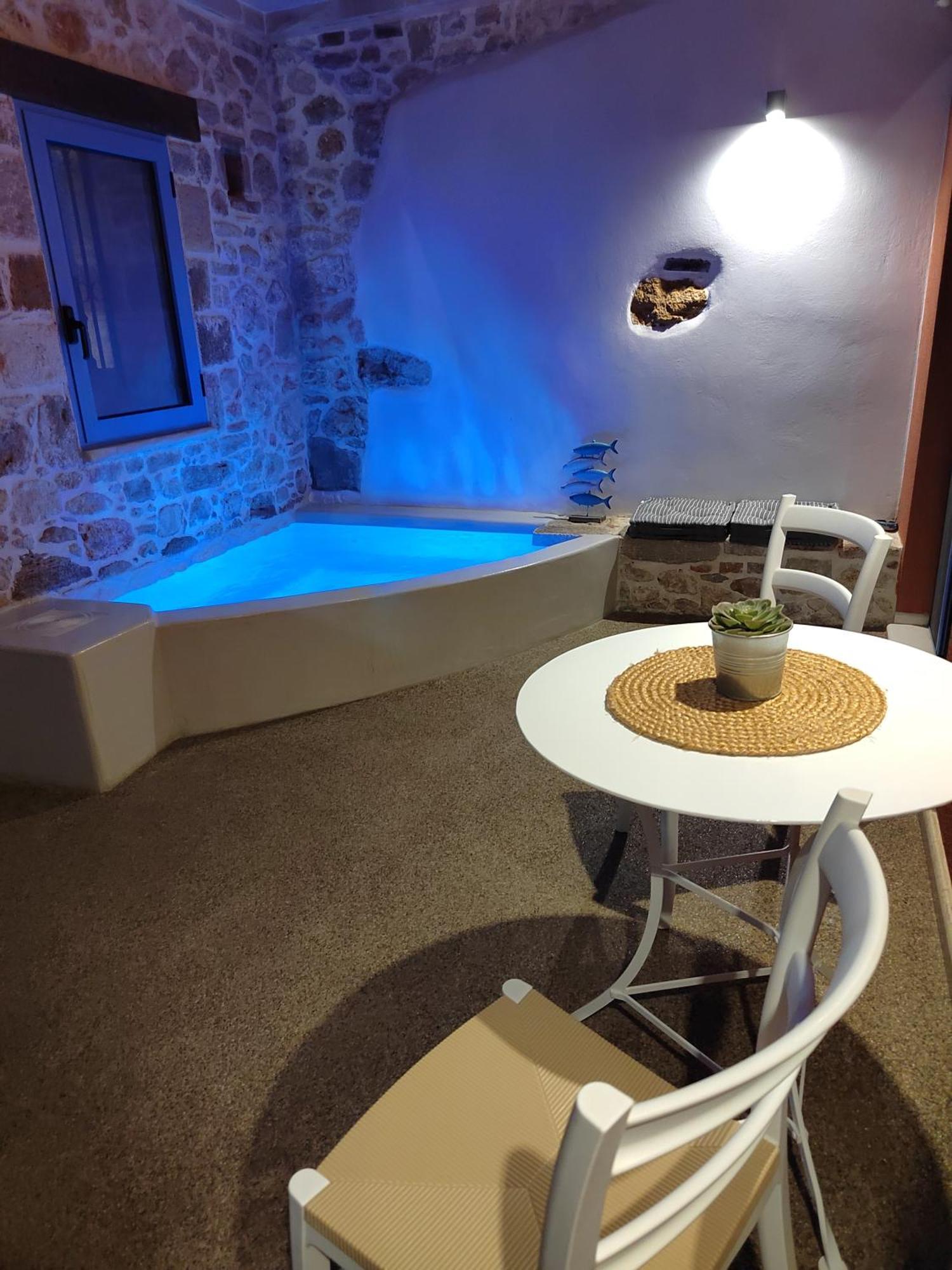 Mouse House With Sea View And Mini Pool Villa Platanias  Luaran gambar